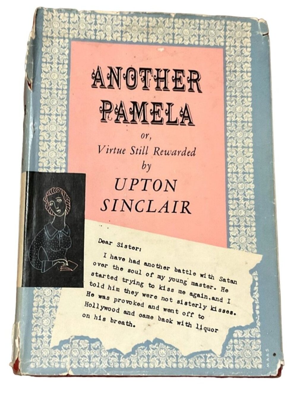 Vtg 1st Ed Another Pamela or Virtue Still Rewarded Upton Sinclair 1950 HCDJ 1950